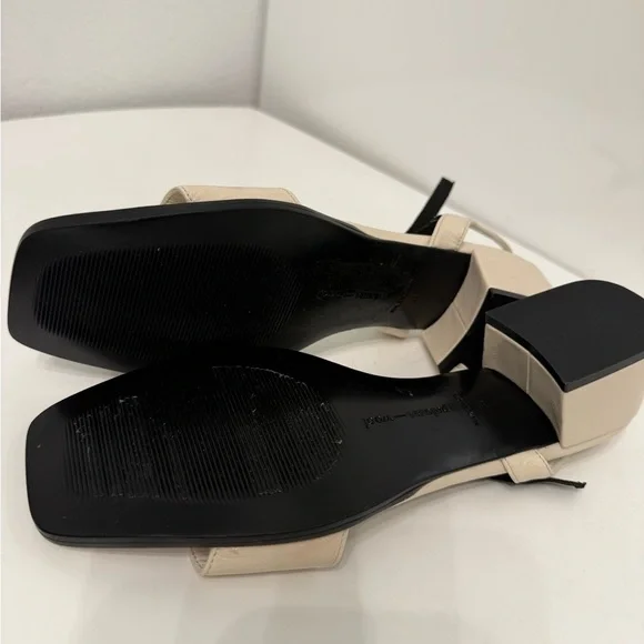 NWOT PALOMA WOOL Margaret Block Heel Sandal in Black size 39 - Picture 7 of 7